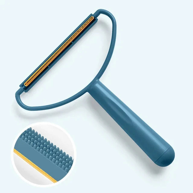 Pet Hair Remover Portable Manual Scraper Lint Cleaner Sticky Brush Cat Hair Removal Brush Hair Removal Tool Cat Accessories